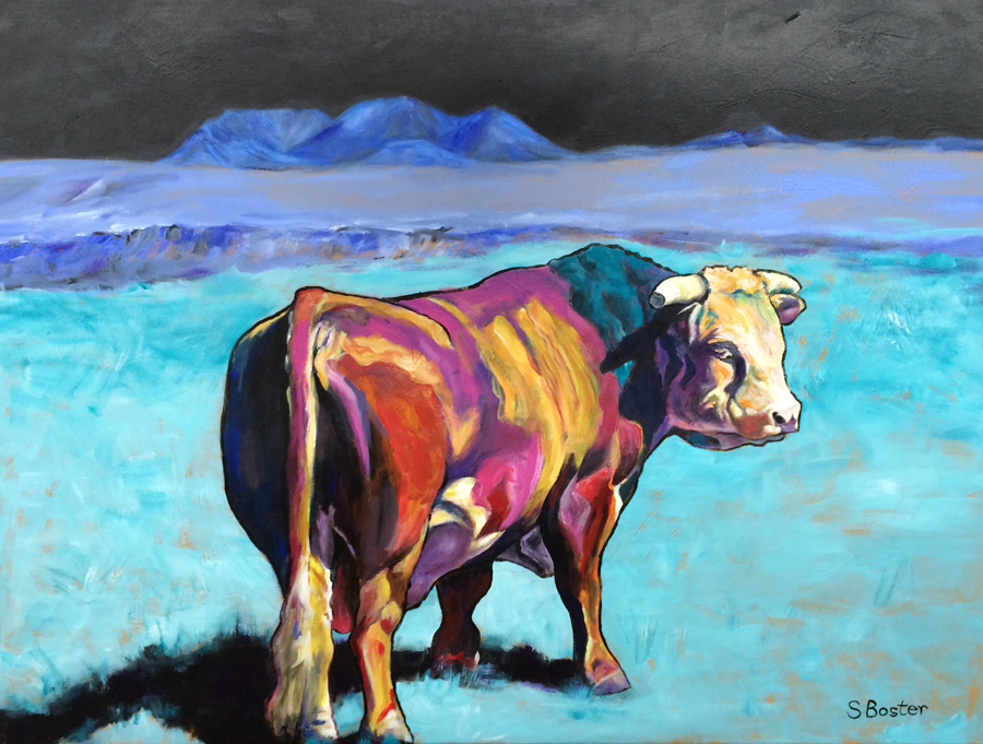 Hereford Bull on the Moon