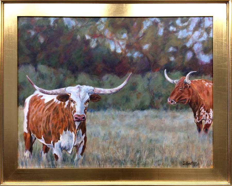 Longhorn Bull and Cow